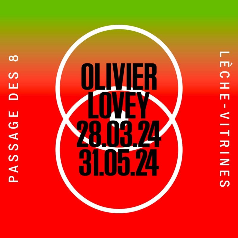 Éxposition Ondes Olivier Lovey 28.03.2024 au 31.05.2024 Passage Des 8 Vevey Passage des 8